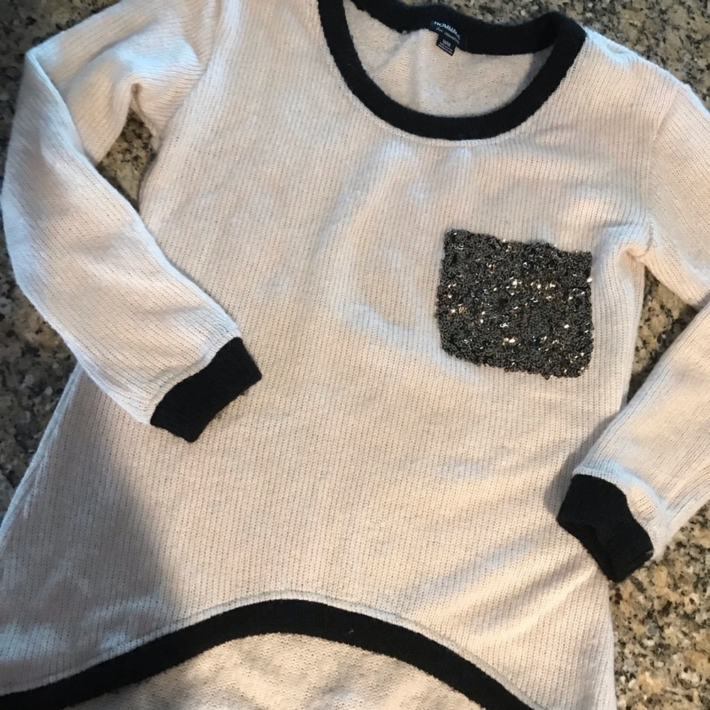 ▪️HOMMAGE Sequined Pocket Sweater